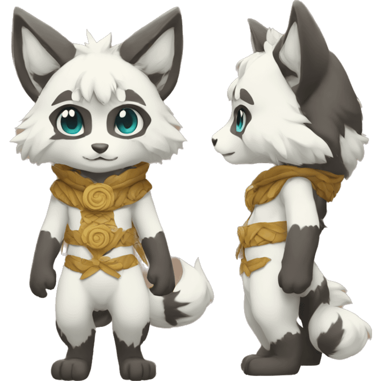 patterns, Kemono-style, Chibi, Anthro-Fur-Sona-Fakémon, Full Body emoji