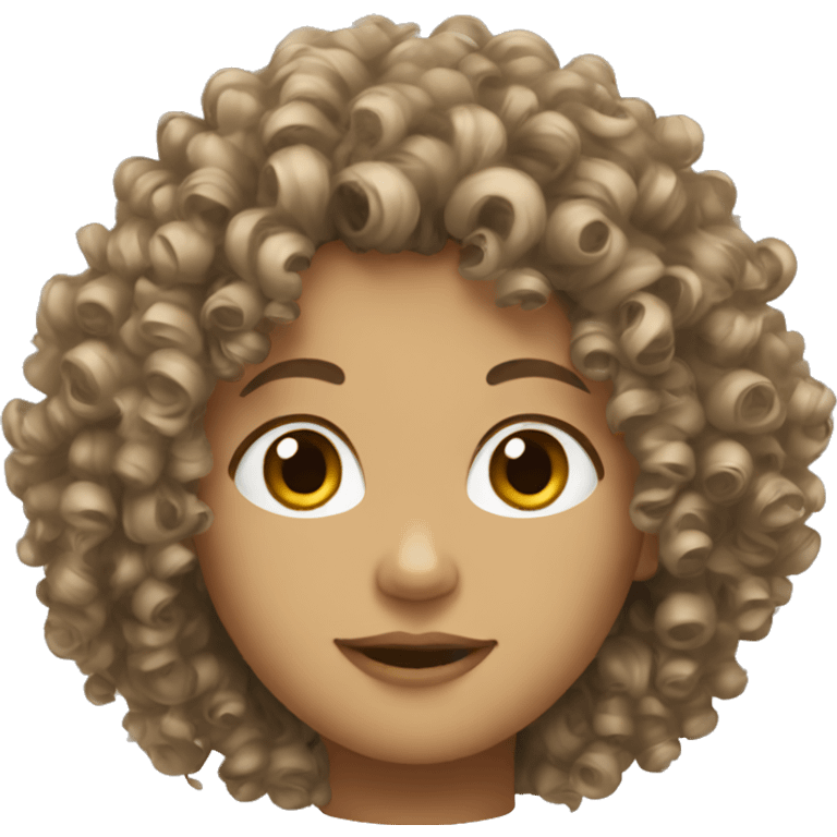 CUrly hair emoji