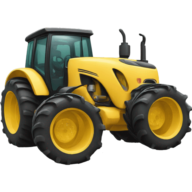 Cat with tractor  emoji