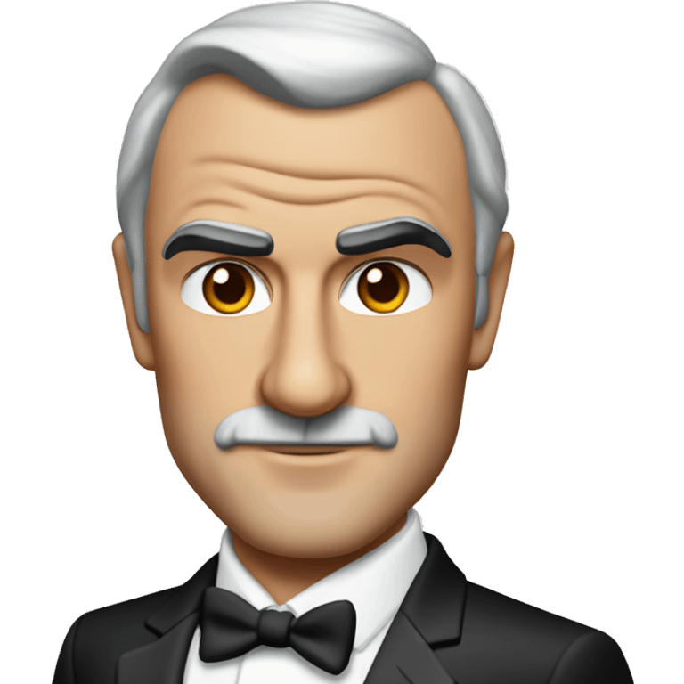 Sean Connery as James Bond detailed emoji