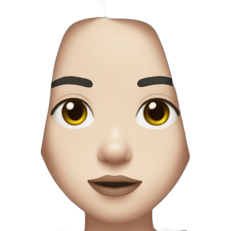 Billie eilish dark hair emoji