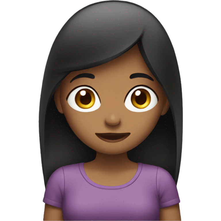 a girl watching shows on phone emoji