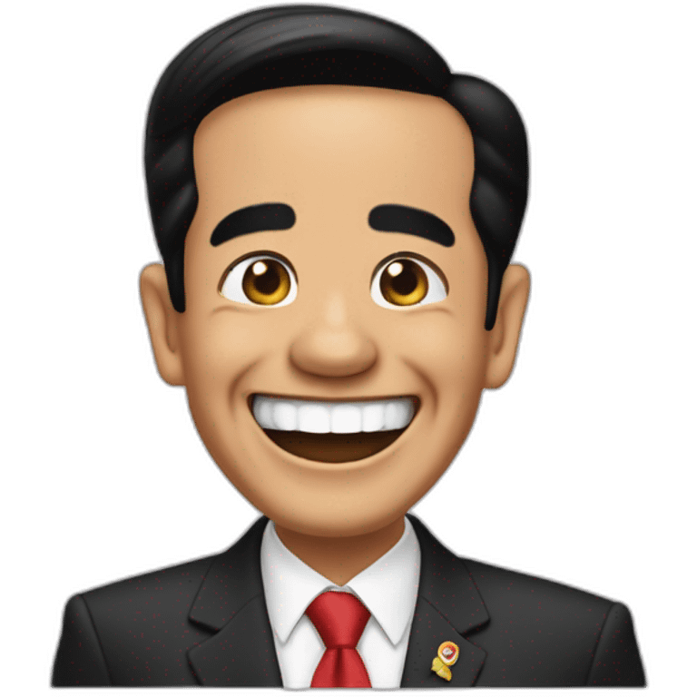 Jokowi laugh emoji