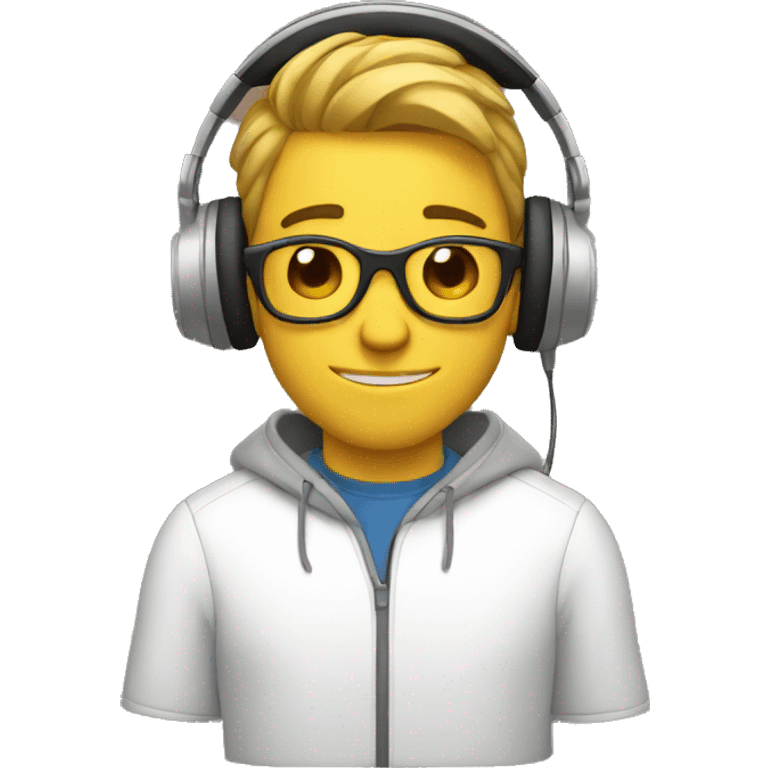 Guy with headphones emoji