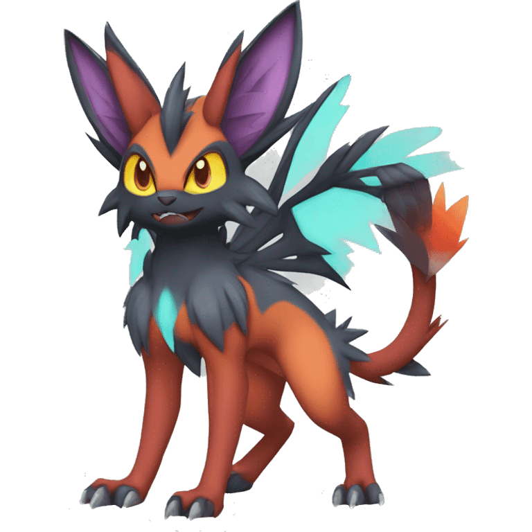 Noivern-Zorua-Nargacuga-Torracat-Fakemon-hybrid full body emoji