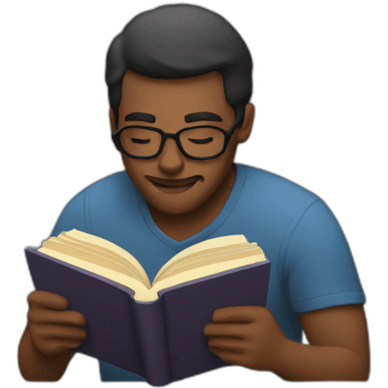 men reading book emoji