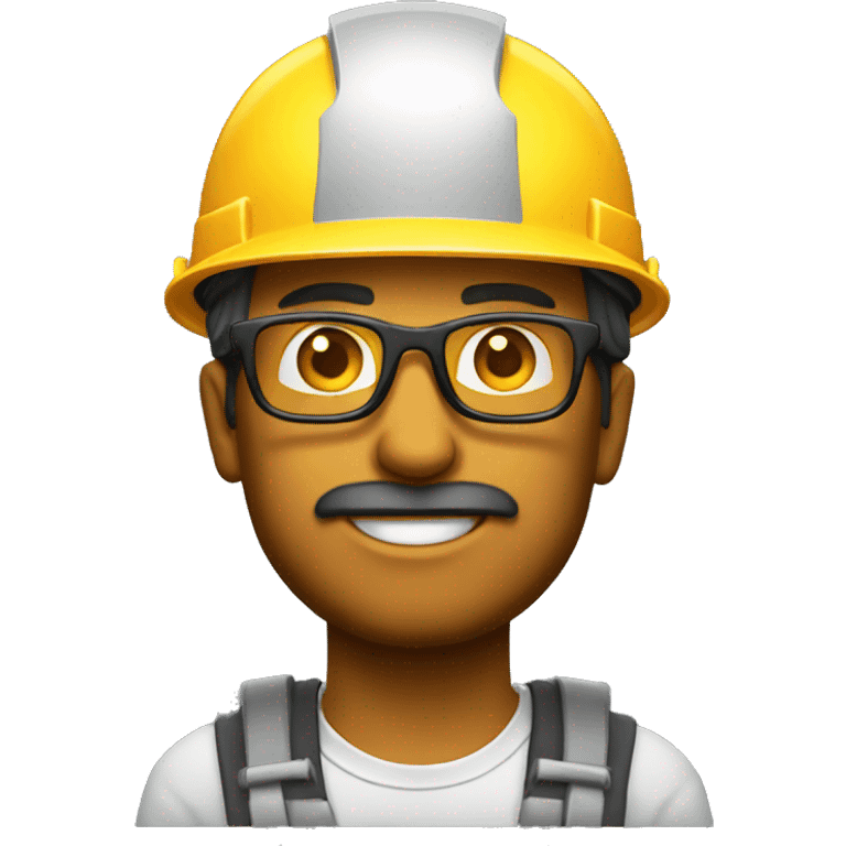 Constructor con gafas emoji