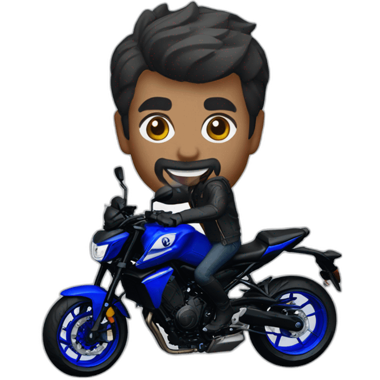 yamaha mt07 blue 2021 emoji