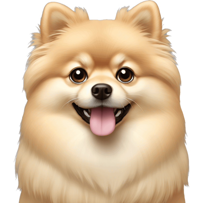 cream pomeranian emoji