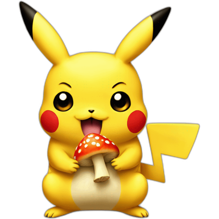 pikachu-eating-mushroom emoji