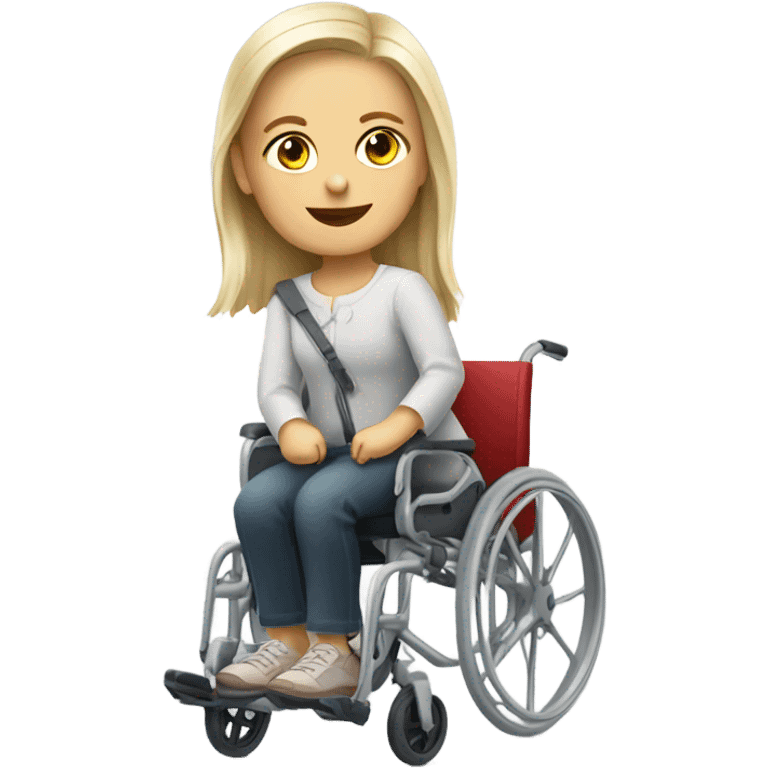 Poland Girl in a wheelchair  emoji