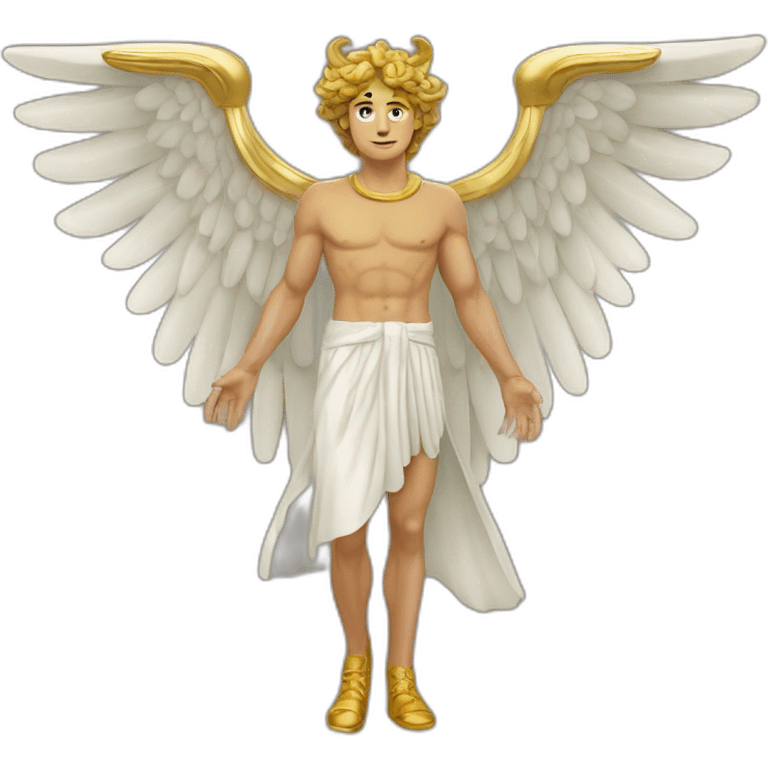 Hermes (the mythologic god) with wings shoes emoji