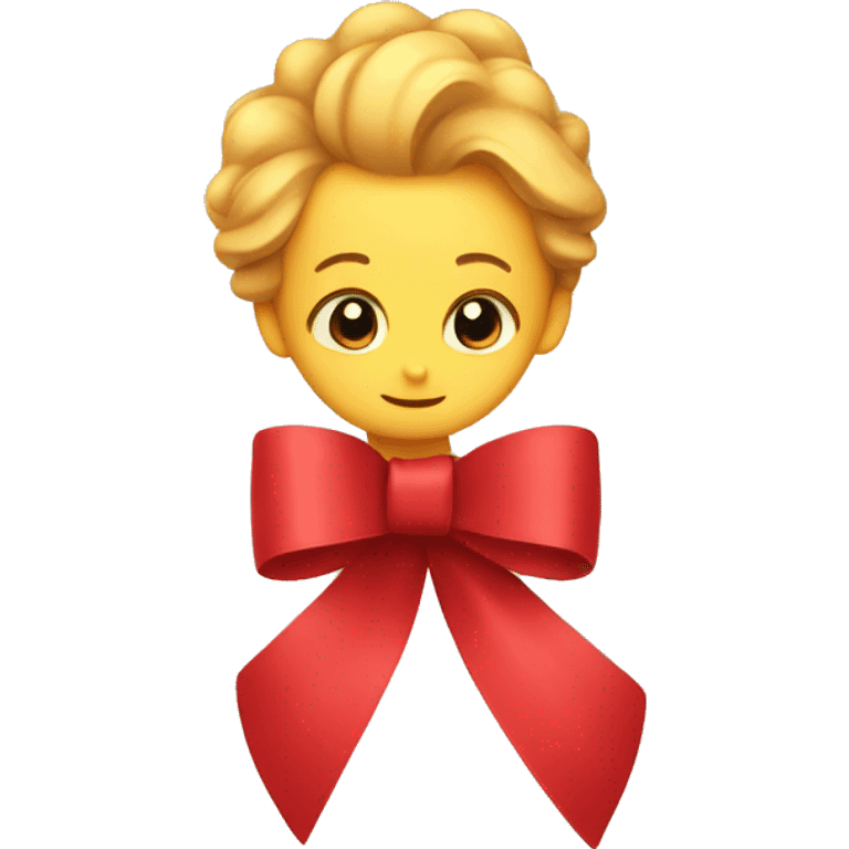 cute red ribbon  emoji