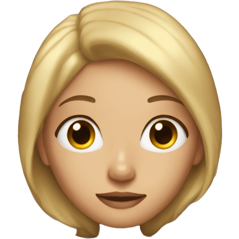 blonde girl laying in bed  emoji