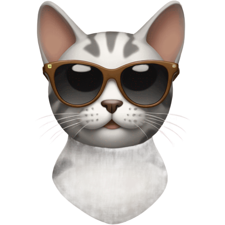 Cat with sunglasses emoji