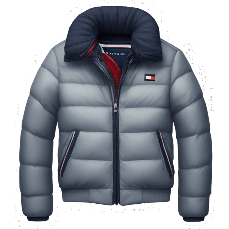 photorealistic tommy hilfiger winter jacket emoji