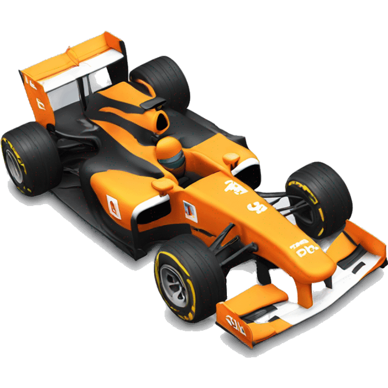 orange f1 car emoji