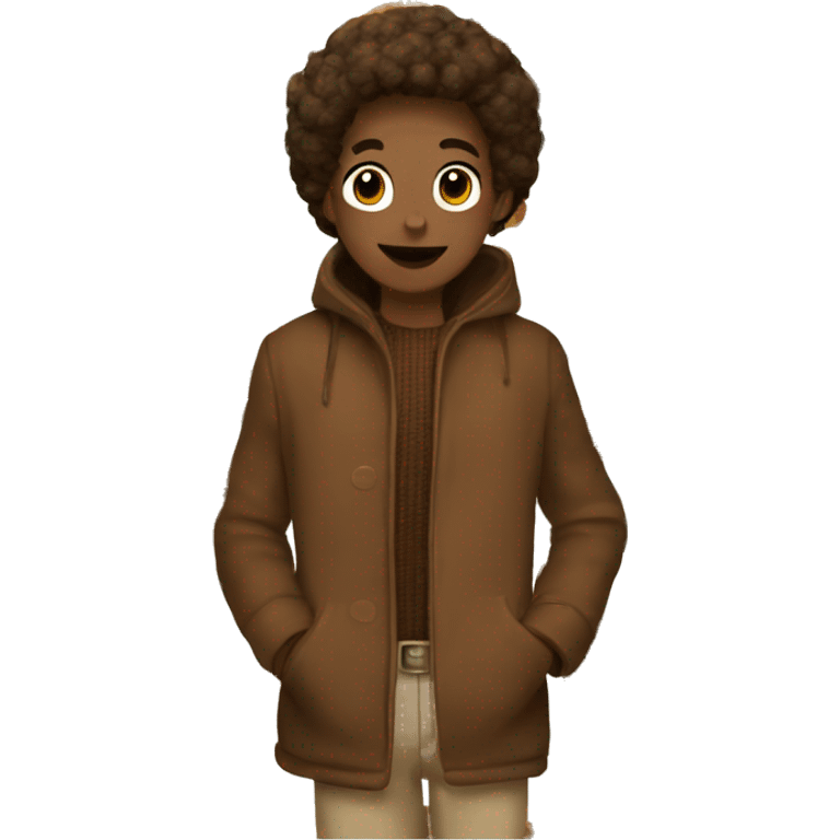 Fall winter aesthetic brown emoji