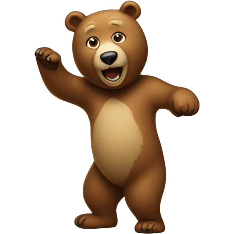 Dancing bear emoji