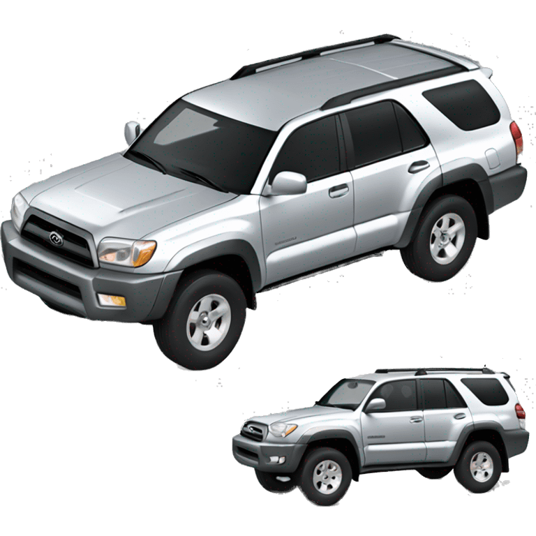 Toyota 4Runner 2004 silver emoji