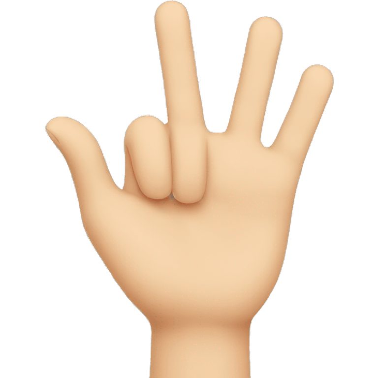 hand show 3 fingers emoji