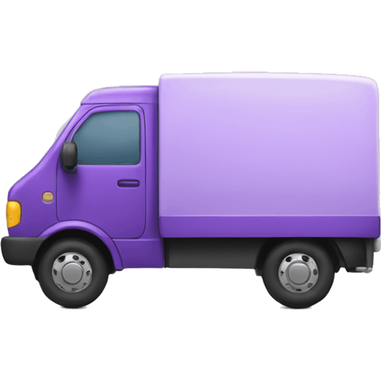 Delivery car with violet accents emoji