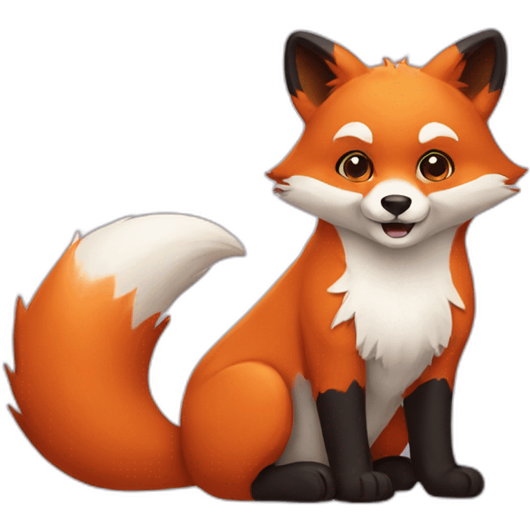 fox + a shared panda emoji