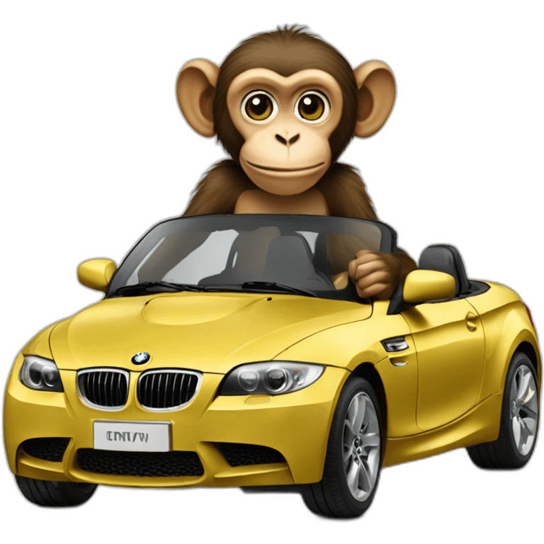 monkey with bmw emoji