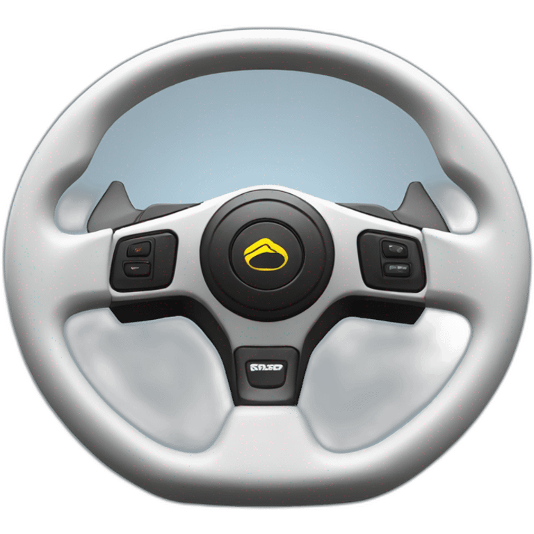 A simracing wheel emoji