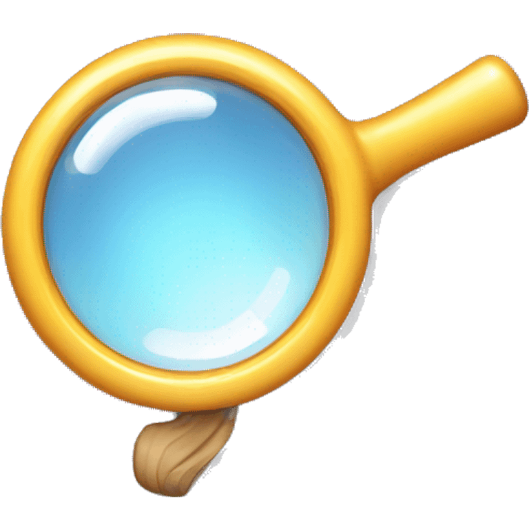 upside down magnifing glass emoji