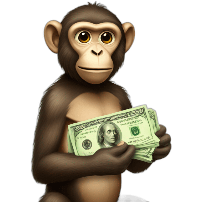 MONKEY WITH MONEY emoji