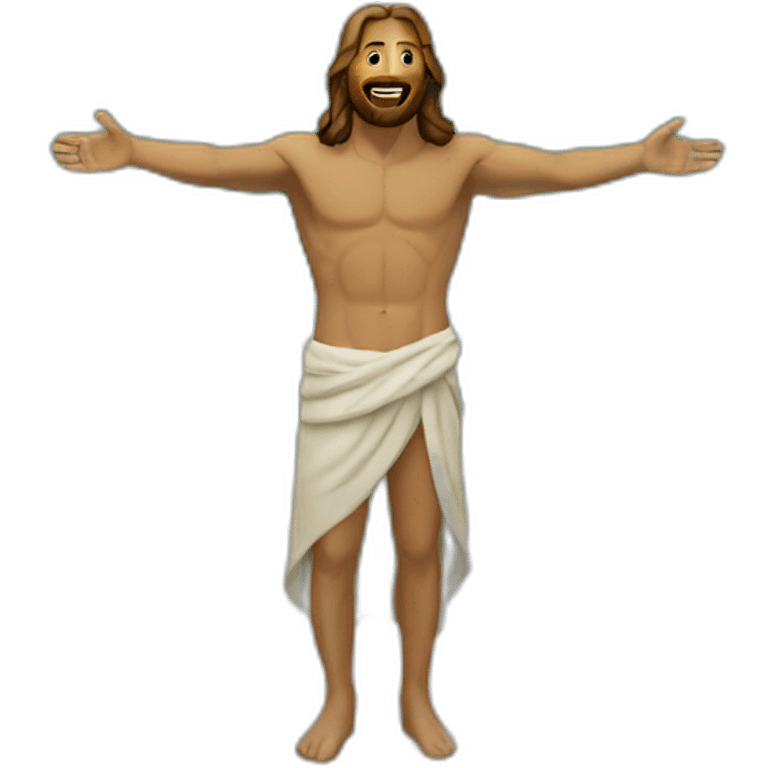 Jesus at the beach  emoji