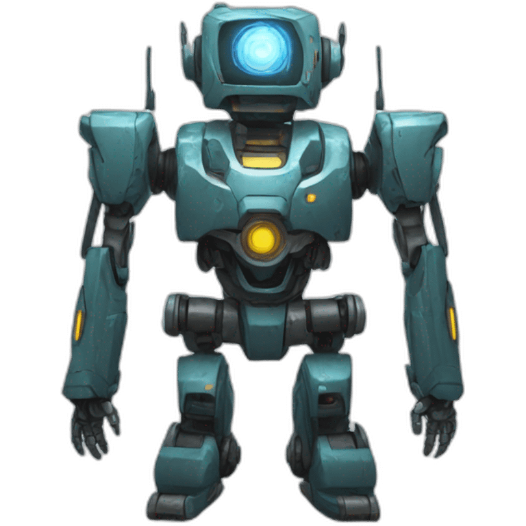 zer0 the battle robot but pleasantly surprised emoji