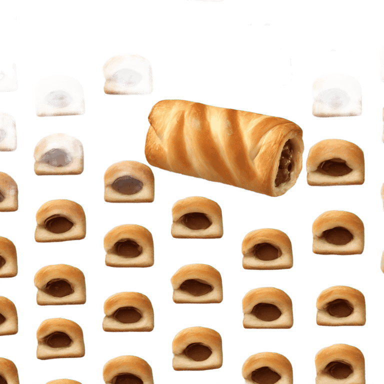 Greggs sausage roll with Newcastle United shirt on emoji