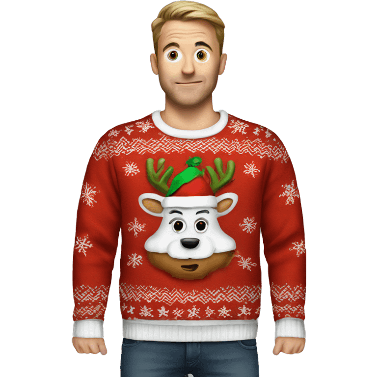 Ugly Xmas jumper emoji