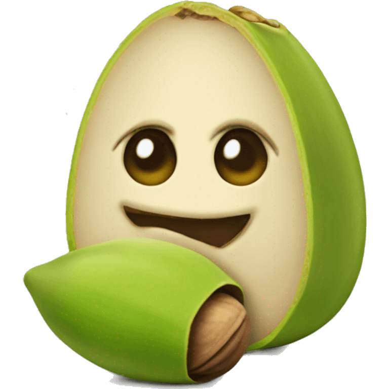 a Pistachio emoji