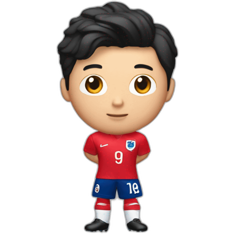 Son heung min red Jersey korea emoji