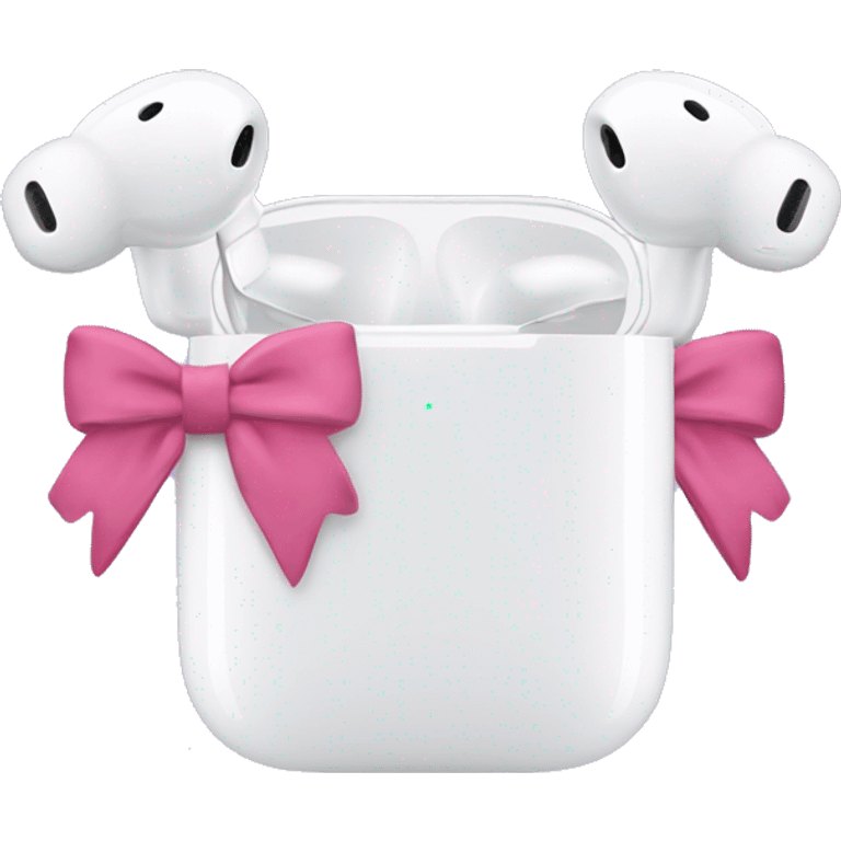 AirPods Max with bows emoji