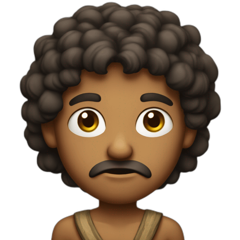 angry, young, ancient israelite man, olive skin emoji