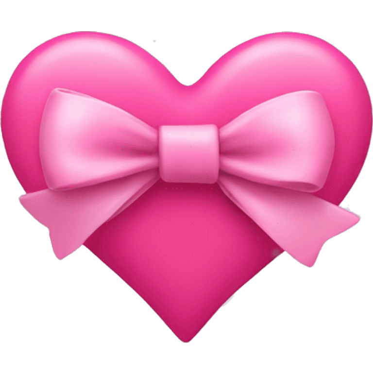 pink heart with bow in it  emoji