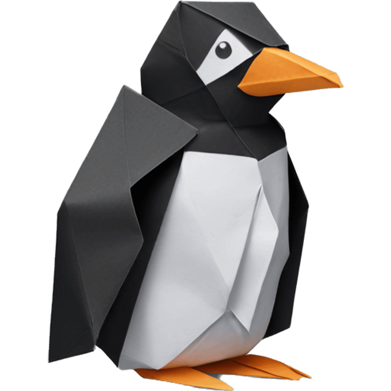 origami penguin emoji