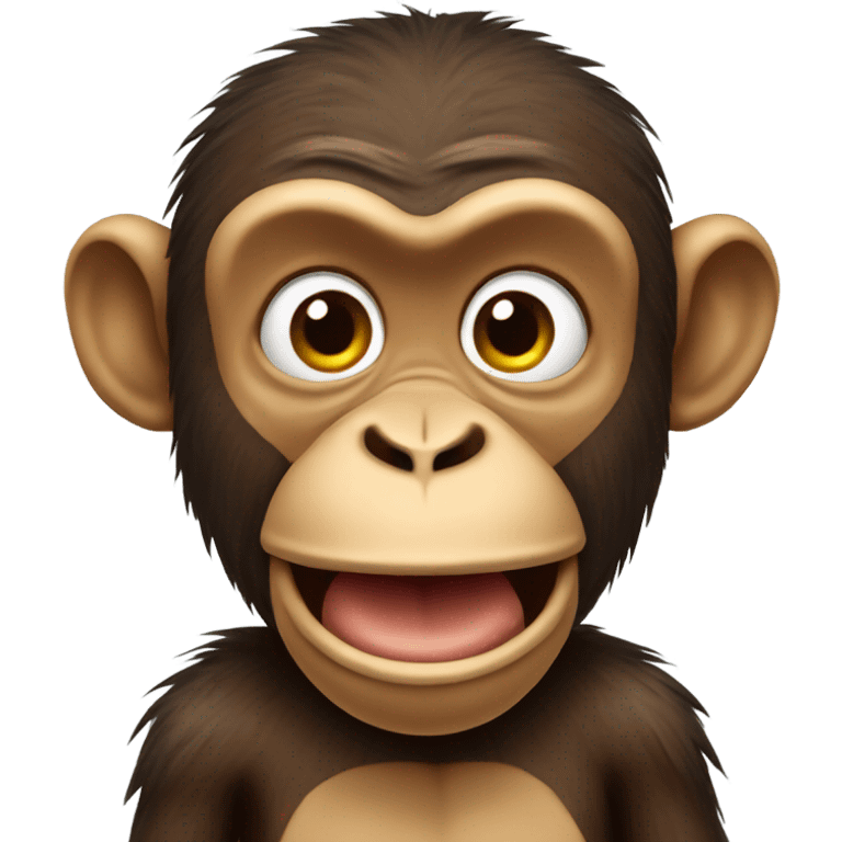 Silly monkey emoji