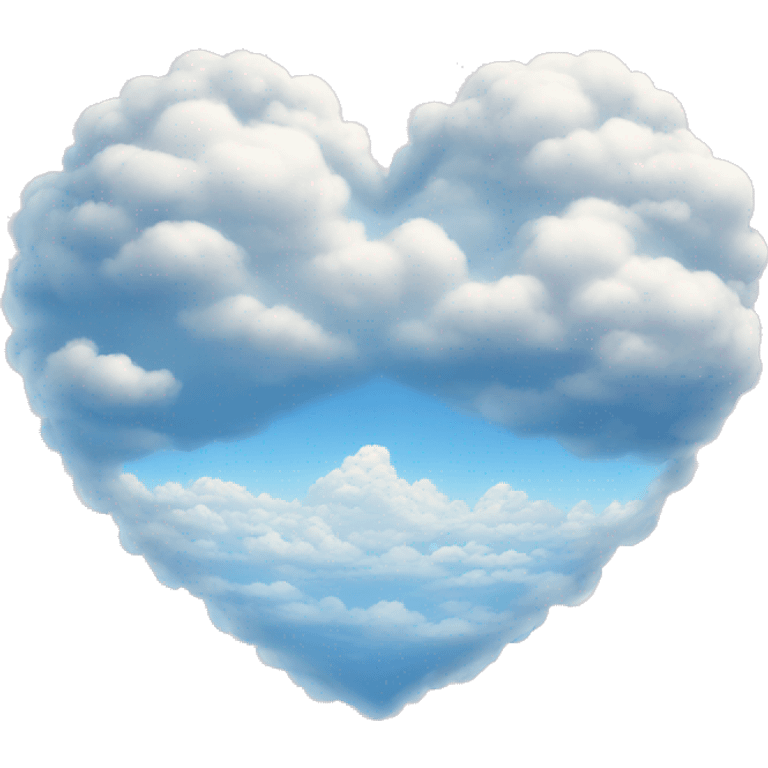 A beautiful cloud heart emoji