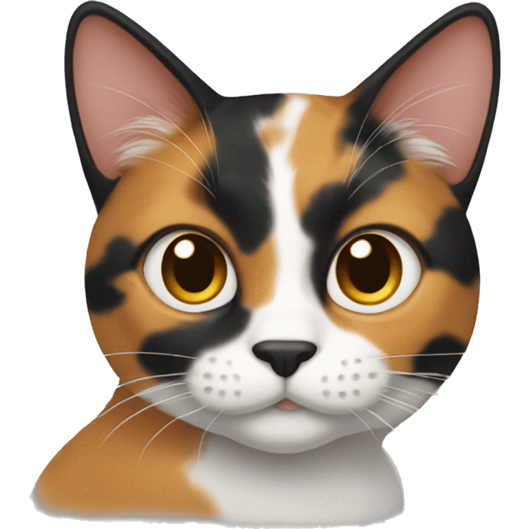 Calico cat named lucky emoji