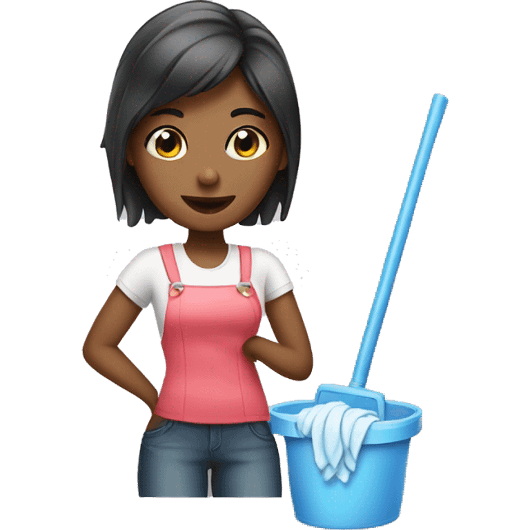 a girl who cleans herself  emoji