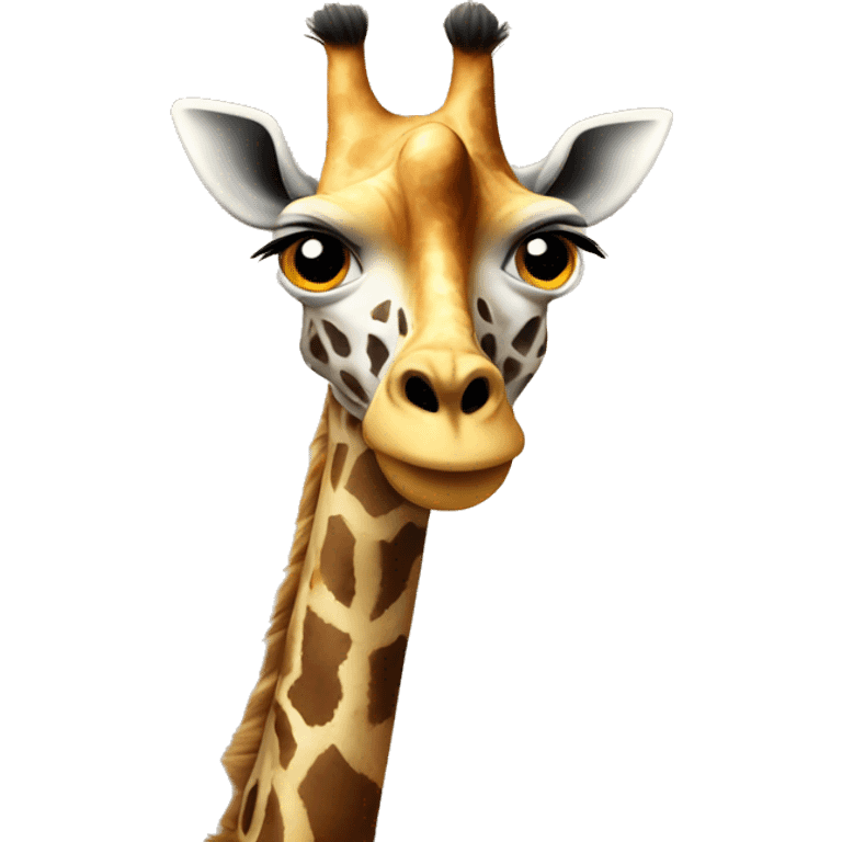 Giraffe being angry  emoji