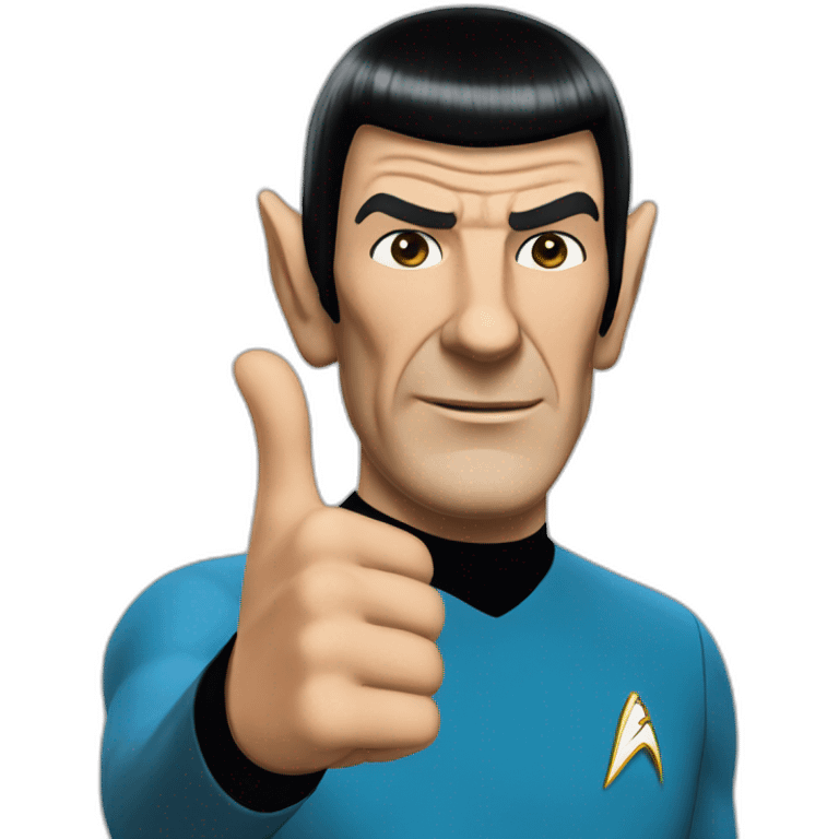 Spock two thumbs up emoji