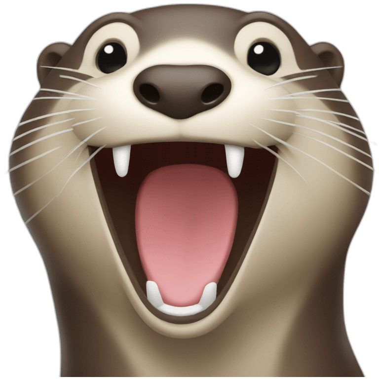 an otter laughing emoji