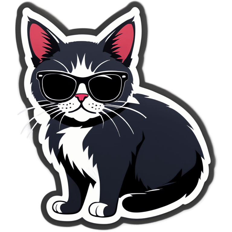 Cat with sunglasses emoji