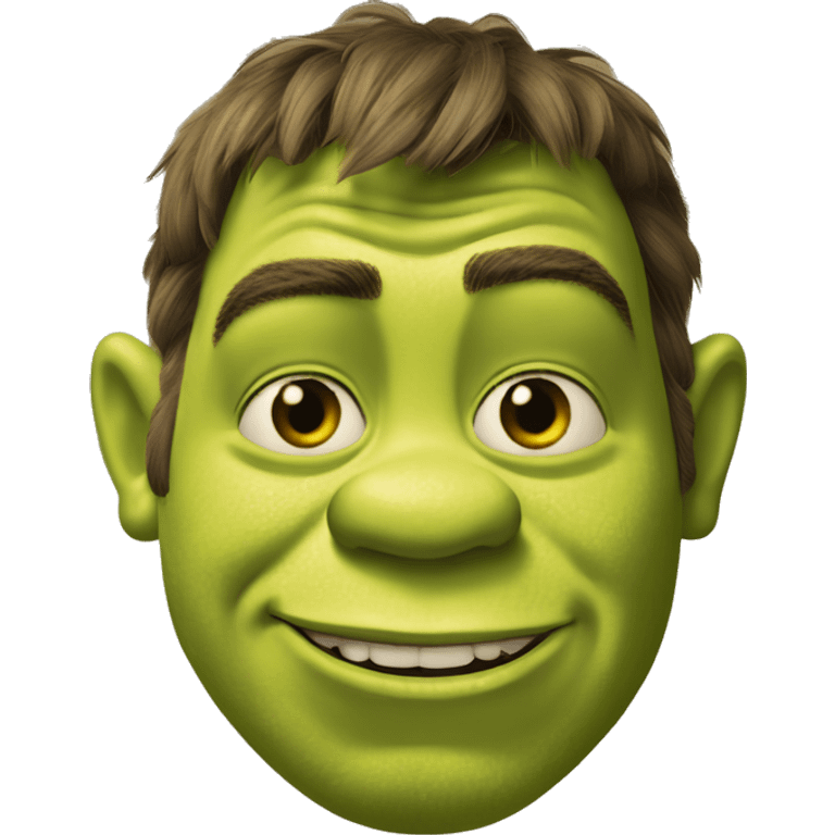 shrek smirking emoji